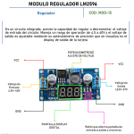Módulo Regulador Ajustable Step-Down, LM2596S ADJ, 25W 2A con Display - Image 3