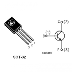 Transistor Bipolar BD238, PNP, 100V 2A 25W, TO-126 - Image 2