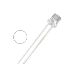 Led Blanco Flat Ultrabrillante 5mm, 3.2-3.4V 20mA