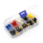 Kit de Switchs Pulsadores 12x12x7.3mm 4 Pines, Colores Variados - Image 2