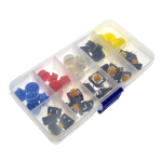 Kit de Switchs Pulsadores 12x12x7.3mm 4 Pines, Colores Variados