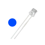 Led Azul Flat Ultrabrillante 5mm, 3.2-3.4V 20mA
