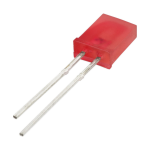 Led Rectangular Normal Difuso Rojo 2x5x7mm, 2-2.2V 20mA
