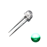 Led de Sombrero Verde 5mm, 3.2-3.4V 20mA