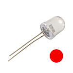 Led Rojo Ultrabrillante 8mm, 2-2.2V 20mA