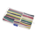 Caja con 142 Piezas de Termoencogible, Colores Variados, de Distintas Medidas