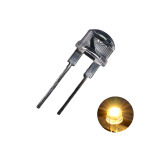 Led de Sombrero Blanco Cálido 8mm, 3.2V-3.4V 20mA