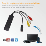 Tarjera Capturadora de Video y Audio, USB 2.0, Sintonizador de TV VHS a DVD, para Win7/8/XP/Vista con Cable USB - Image 2