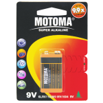 Batería Alcalina 9V, Motoma