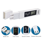 Medidor Digital de TDS 0-9990 PPM, EC y Temperatura de Agua, Color Blanco - Image 4