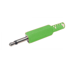 Plug de Audio Mono 3.5mm de Plástico, Color Verde