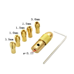 Kit de Porta Brocas de 0.5 a 3.0mm, Diámetro del Orificio del eje de 3.17MM