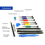 Kit de Herramientas para Reparación 12 en 1, SS-5115 - Image 3