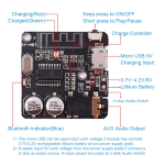 Placa Receptora de Audio Bluetooth 5.0, 5VDC, XY-ABT - Image 3