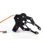 Garra Robótica de Aluminio Color Negro, sin Servomotor - Image 3