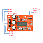 Placa Amplificadora de Audio Estéreo, 2X3W, TEA2025B - Image 2