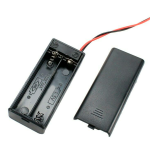 Porta Baterías para 2 Pilas AAA con Switch Tapa Y Cable - Image 2