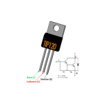 Transistor TIP120 NPN, 60V 5A, TO-220 - Image 2