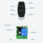 Control Remoto 433 MHz, para Sistemas de Acceso, 1 Canal 12VDC - Image 2