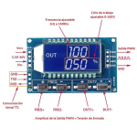 Generador de Señal PWM de 1 Canal, con Pantalla LCD de 3.3V-30VDC, 1Hz-150Khz - Image 3
