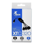Hub USB 2.0 de 4 Puertos, Tipo Pulpo, XT-C320 - Image 2