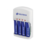 Cargador de Pilas AA, AAA y 9V, Incluye 4 Pilas AA, Volteck - Image 2