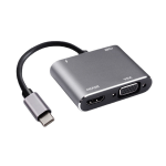 Adaptador Tipo C 4 en 1, USB, Tipo C, VGA y HDMI 4K