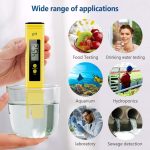Medidor Digital de PH de Agua con Rango de Medición de 0.00-14.00 + 2 Sobres de Solución para Calibración, Color Amarillo - Image 5