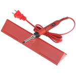 Cautín Color Rojo con Temperatura Ajustable 180-500 °C de 80W con Botón de Encendido/Apagado, 908U