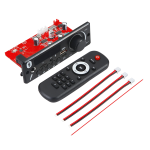 Módulo de Decodificación y Amplificador MP3 con Entrada para Tarjeta SD, USB, FM, AUX, Micrófono y Bluetooth, JX-X1