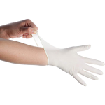 Par de Guantes de Látex Color Blanco, Talla M - Image 2