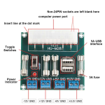 Placa de Alimentación ATX para PC de Escritorio, 24 Pines, HU-M28W - Image 3