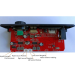 Módulo de Decodificación y Amplificador MP3 con Entrada para Tarjeta SD, USB, FM, AUX, Micrófono y Bluetooth, JX-X1 - Image 4