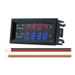 Voltímetro y Amperímetro Digital 0-200VDC, 0-10A, M4430