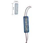 Módulo de 3 Led 2835, 1.5W 12VDC, Color Azul