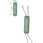 Módulo de 3 Led 2835, 1.5W 12VDC, Color Verde