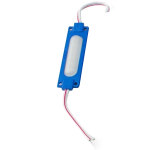 Módulo de 6 Led 5730, 1.8W 12VDC con Encapsulado, Color Azul