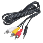 Cable de Audio 3.5 mm a 3 RCA Macho de 1.5 Metros, N-311P-5