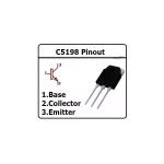 Transistor NPN Toshiba C5198, 140V 10A - Image 2
