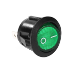 Switch Rocker On-Off Redondo Verde/Negro, 125VAC 10A – 250VAC 6A - Image 2