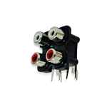 Terminal para Chasis de 4 RCA Hembra para Audio