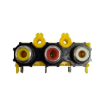 Terminal para Chasis de 3 RCA Hembra para Audio