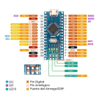 Placa compatible con Arduino Nano USB 3.0, generico, Micro USB, CH340, 16Mhz, ATMEGA168P, Sin Cable, Sin Soldar - Image 2
