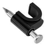 Bolsa de 100 Grapas Curvas para Cable, 6mm, Color Negro, CC-6BLK - Image 2
