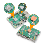 Juego de 3 Disipadores Térmicos de Aluminio para Raspberry Pi 3 - Image 2