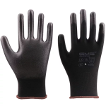 Par de Guantes Antiestáticos de Poliéster Talla L, Color Negro/Café
