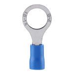 Terminal Eléctrica de Argolla, Color Azul para Cable 14-16AWG, RV2-8