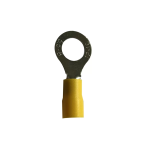 Terminal Eléctrica de Argolla, Color Amarillo para Cable 10-12AWG, RV5.5-8 XW0041