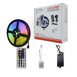 Tira de Luces Led RGB 5050 de 5 mts, No Impermeable, con Control Remoto de 44 Teclas