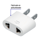 Adaptador Clavija Europea a Americana, 127VAC 15A, Volteck - Image 2